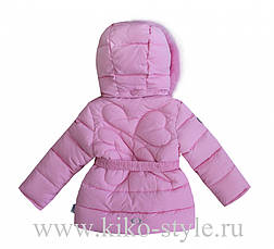 Детский зимний комбинезон для девочки от Kiko 4926, 74-98, фото 3