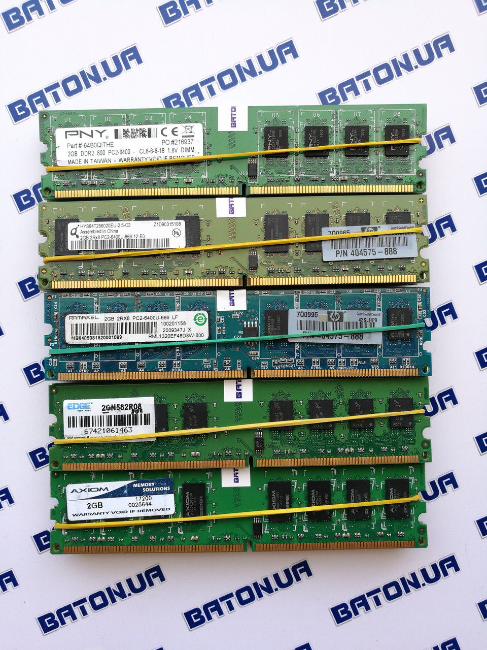 Оперативная память DDR2 2Gb 800MHz PC2 6400U, Оригинал, для Intel/AMD, Гарантия