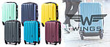 Чемодан дорожній WINGS 2011 модель DUBAI з пластику ABS Plus середній жовтий, фото 6