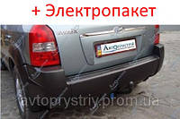 Фаркоп съемный на 2 болтах - Hyundai Tucson 1 (JM) Кроссовер (2004--)