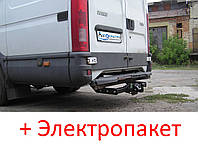 Фаркоп - Iveco Daily Микроавтобус (2006-2014) съемный литой на 2 болтах на пластине
