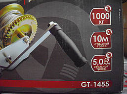 Барабанна лебідка ручна 1000 кг Intertool GT1455, фото 5