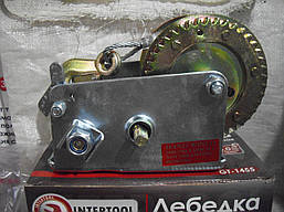 Барабанна лебідка ручна 1000 кг Intertool GT1455, фото 3