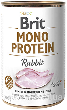 100061/5376 Brit Mono Protein Rabbit з кроликом, 400 г