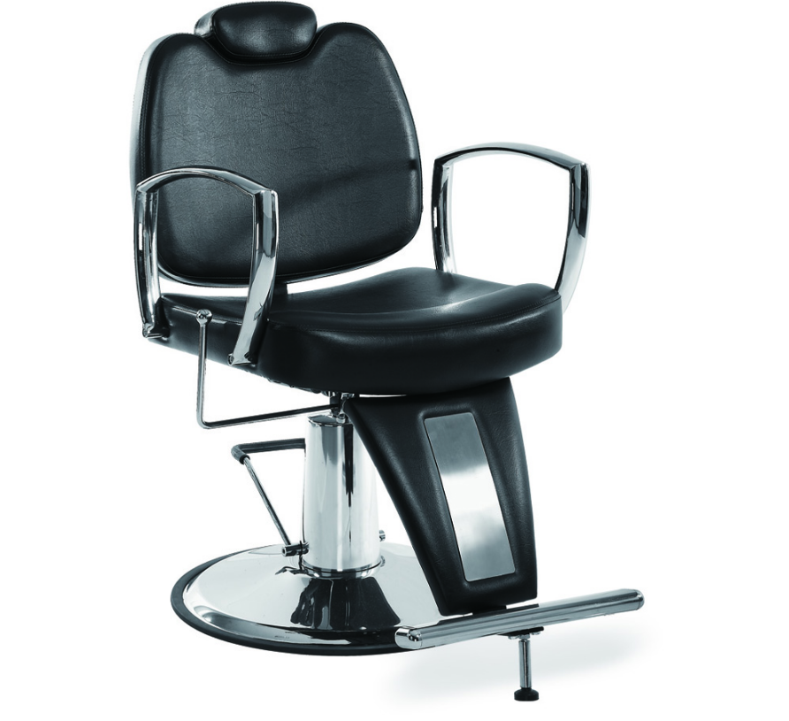Крісло перукарське для barbershop Кастілья Чорне (Frizel TM)