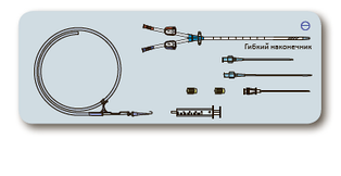 Комплект 3-канального центрального венозного катетера для гемодіалізу 12Fr x 20 см