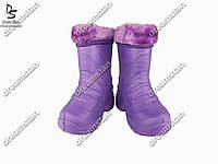 Детские сапожки фиолетовые ( Код :EVA-04 обшив)