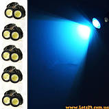 2шт Орлине око 23мм ДХО врізні світлодіодні денні ходові вогні LED DRL led лінзи підсвітка кузова салону, фото 6