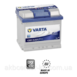 Автомобільні акумулятори VARTA 6CT-52Аз 470А R