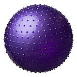 М'яч для фітнесу фітбол масажний 55 см 800 г ABS 5415-1, фото 4