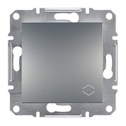 Перемикач одноклавішний самозажимний ASFORA Сталь Schneider Electric EPH0400162