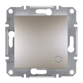 Перемикач одноклавішний самозажимний ASFORA Бронза Schneider Electric EPH0400169, фото 1
