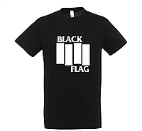 Асиметрична футболка з принтом Black Flag