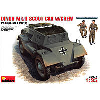 DINGO MK.II SCOUT CAR W/CREW PZ.KMPF. MK.I 202(E). 1/35 MINIART 35074