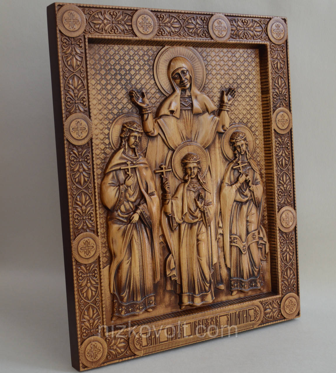 Ікона Віра, Надія, Любов та мати їх Софія (300Х360х25 мм), фото 1