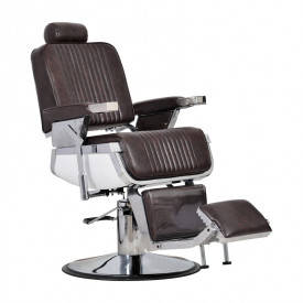 Крісло перукарське для barbershop Елегант Люкс Коричневе (FrizelTM), фото 2
