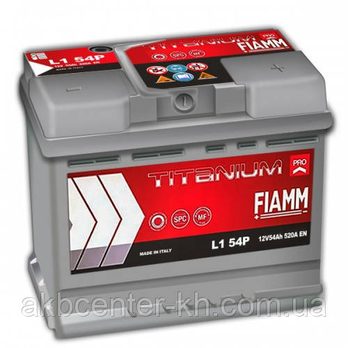 Автомобільний акумулятор FIAMM TITANIUM PRO 6СТ-54Аз 520А R