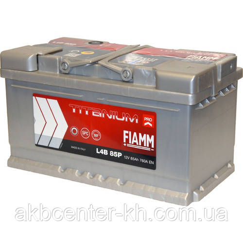 Автомобільний акумулятор FIAMM TITANIUM PRO 6СТ-85Аз 760А R (h = 175), фото 1