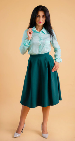 Класична жіноча сорочка "Ната" розміри 42,44,46,48,50, фото 3