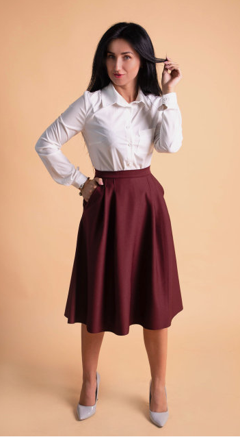 Класична жіноча сорочка "Ната" розміри 44