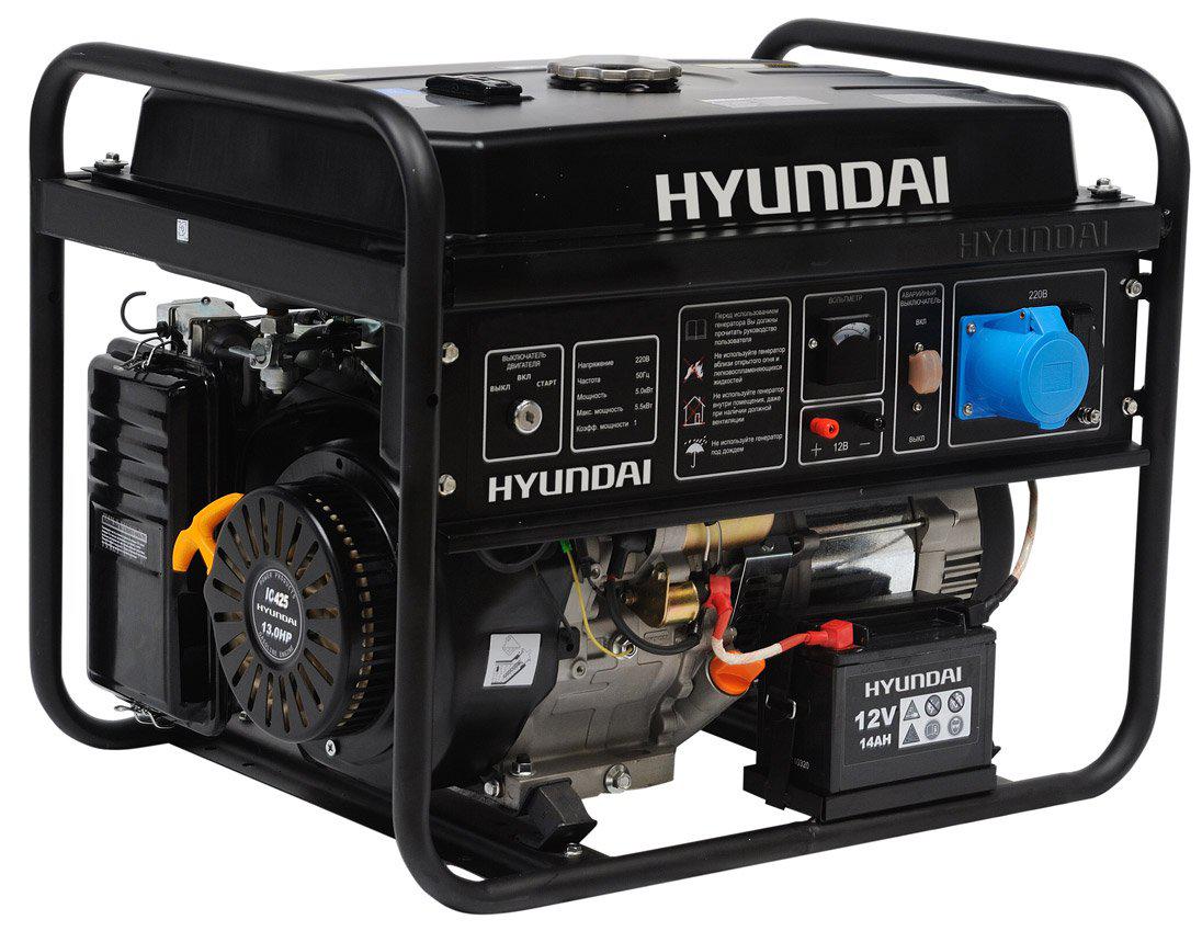 Генератор бензиновий Hyundai HHY 9010FE (6,5 кВт)