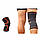 Компресійна захисна пов'язка на колінний суглоб «Sport Heavy» помаранчева середнього ступеня стиснення (1 шт), фото 5