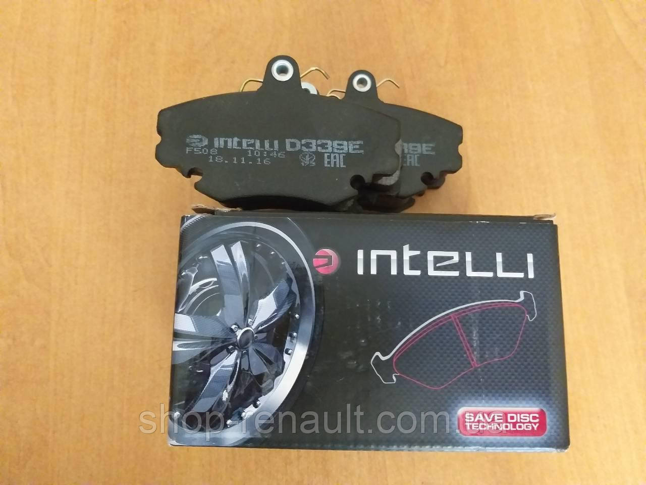 Гальмівні колодки передні Intelli D339E 6001547619; 6001547911; 7701208265