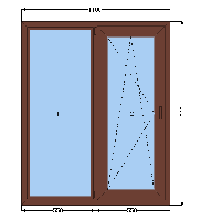 Ламіновані вікна ПВХ