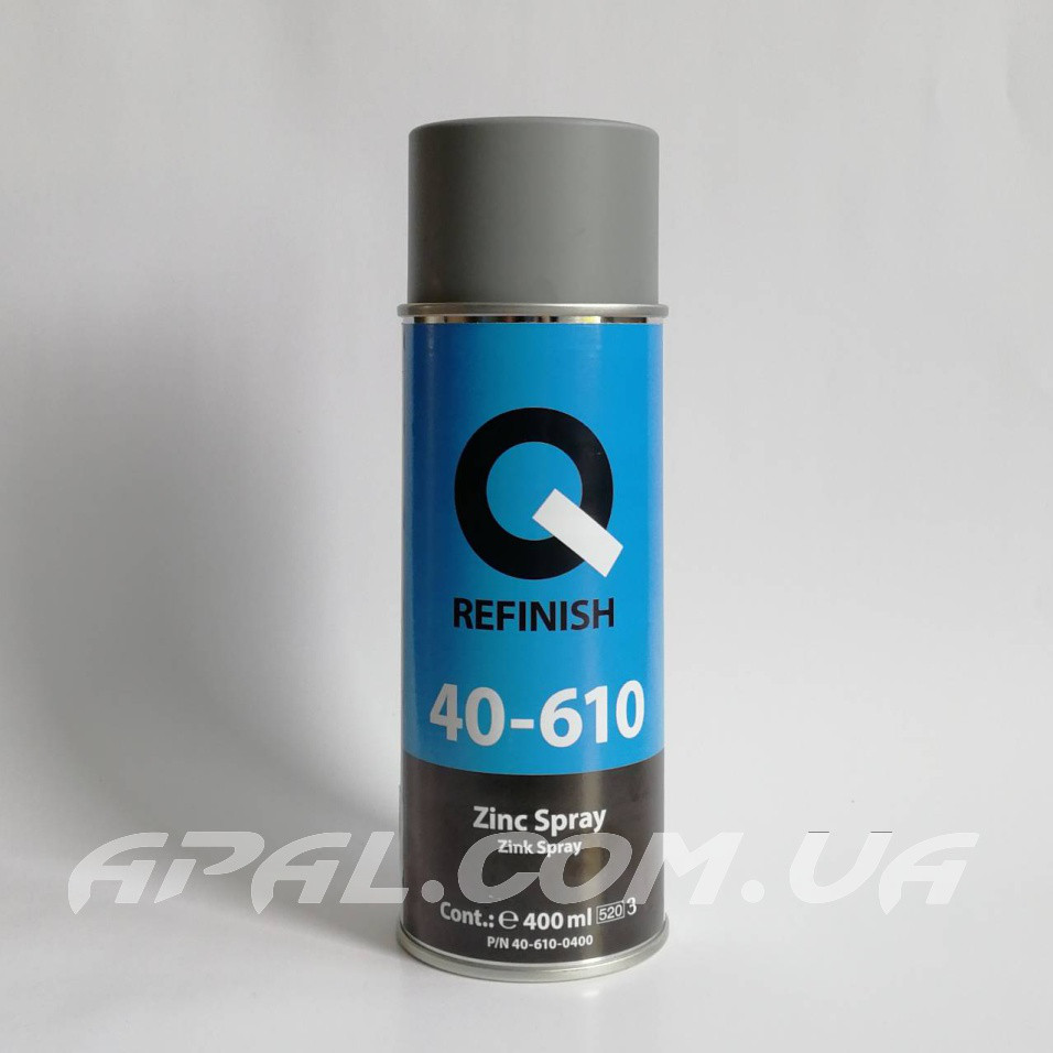 Q-Refinish 40-610 Zinc Spray Грунт з вмістом цинку (аерозоль), 400мл