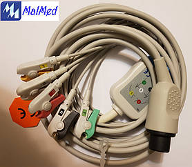 ЕКГ кабель на 5 відведень до монітора пацієнта ЮМ-300, Ютас