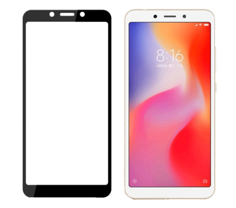 Full Glue захисне скло для Xiaomi Redmi 6/6А - Black