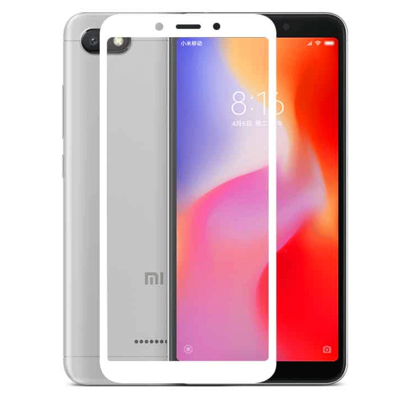 Full Glue захисне скло для Xiaomi Redmi 6/6А - White
