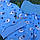 Комплект для новонародженого (сорочечка+повзунки+шапочка) Larі 56 р блакитний, фото 2