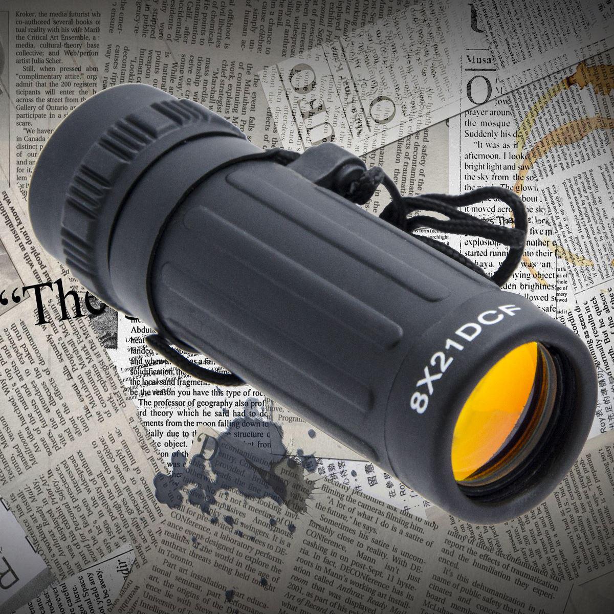 Монокуляр Comet 8*21 DCR з антибликовой лінзою, компактний, прогумований корпус, шнурок для носіння