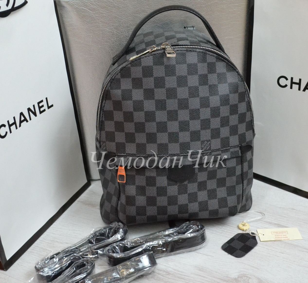 Рюкзак Louis Vuitton Луи Виттон большой серый - фото 1 - id-p753920051