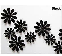 Набір чорних квіточок - 12шт.