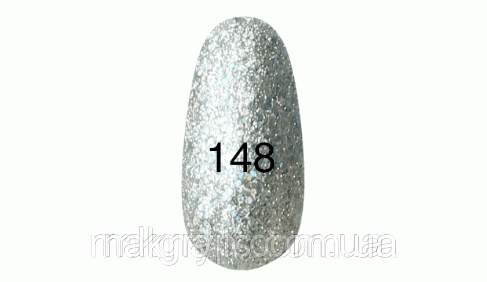 Гель лак № 151 срібне галограммное мерехтіння