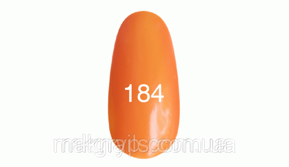 Гель-лак No 184 (апельсиновий, емаль) 7 мл