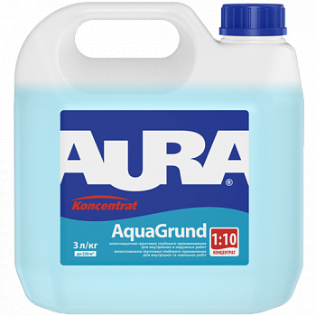 Вологозахисна ґрунтовка Aura AquaGrund (Аура Аквагрунт) 1л, фото 1