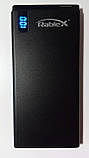 Power Bank Rablex Slim PB-10000, 10000 mAh, black, 1 А (Повербанк, дисплей), фото 2