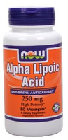 Альфа липоевая кислота Now Foods Alpha Lipoic Acid 250 mg 60 Caps