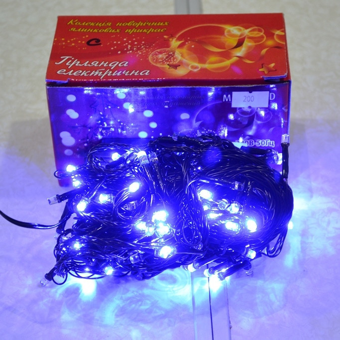 Новорічна гірлянда 300 ЛІД синя