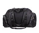 Чоловіча дорожня текстильна сумка D137BLACK чорна, фото 3
