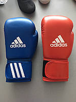 Оригінальні боксерські рукавички Adidas Aiba червоні та сині, шкіряні