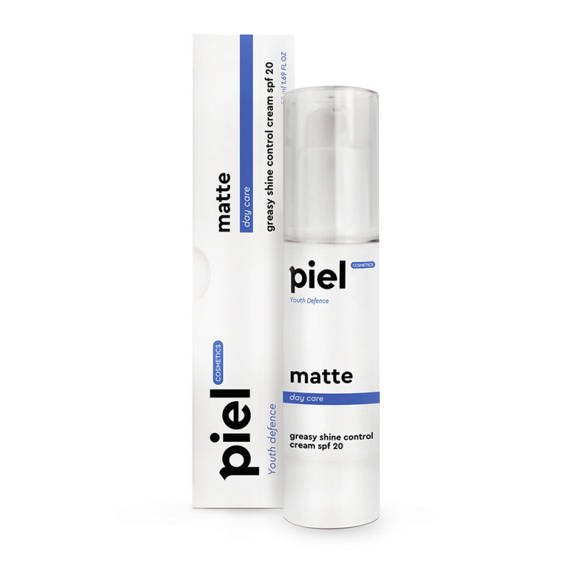 MATTE Cream SPF 20 Day Care Piel Cosmetics. Зволожувальний денний крем для обличчя з матувальним ефектом