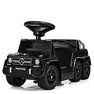 Електромобіль каталка Толокар Bambi M 3853EL-2 Mercedes чорний з батьківською ручкою 15W мотор, фото 5