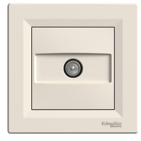 Розетка TV кінцева кремова Asfora Schneider Electric EPH3200123, фото 1