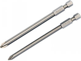 Набір викруткових насадок 1/4" Philips PH1 / PH2 YATO, 2 шт.