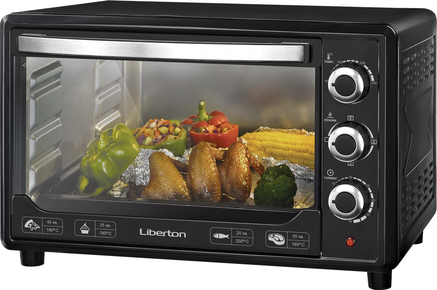 Електродуховка Liberton LEO-480 Black 48 л.