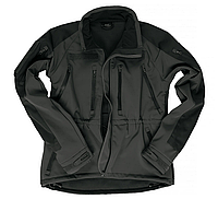 Куртка демисезонная soft shel черная PLUS MIL-TEC Германия